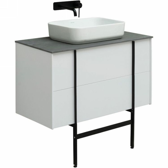 Тумба под раковину Allen Brau Reality 90 1.32006.WM подвесная Белая матовая Тумба под раковину Allen Brau Reality 90 1.32006.WM подвесная Белая матовая