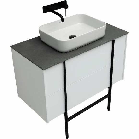 Тумба под раковину Allen Brau Reality 90 1.32006.WM подвесная Белая матовая Тумба под раковину Allen Brau Reality 90 1.32006.WM подвесная Белая матовая