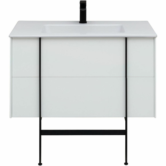 Тумба под раковину Allen Brau Reality 90 1.32006.WM подвесная Белая матовая Тумба под раковину Allen Brau Reality 90 1.32006.WM подвесная Белая матовая