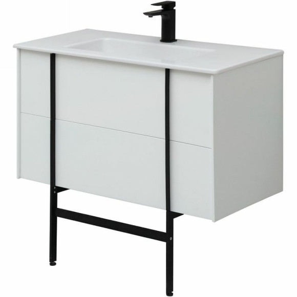 Тумба под раковину Allen Brau Reality 90 1.32006.WM подвесная Белая матовая Тумба под раковину Allen Brau Reality 90 1.32006.WM подвесная Белая матовая