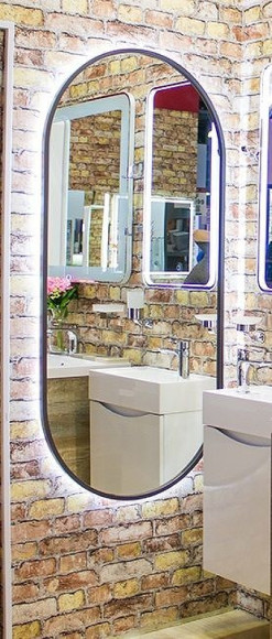 Зеркало Art&Max Bari AM-Bar-700-1500-DS-F с подсветкой с сенсорным выключателем Зеркало Art&Max Bari AM-Bar-700-1500-DS-F с подсветкой с сенсорным выключателем