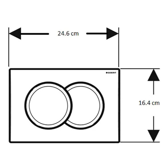 Инсталляция Geberit Delta 458.149.21.1 для унитаза с клавишей смыва Хром глянцевый Инсталляция Geberit Delta 458.149.21.1 для унитаза с клавишей смыва Хром глянцевый