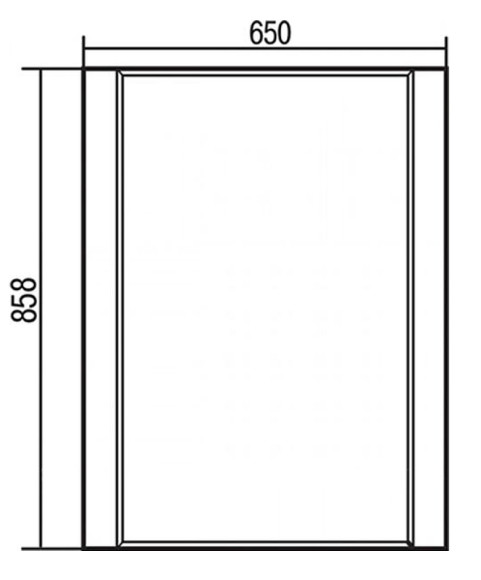 Зеркало Aquaton Ария 65 1A133702AA010 Белое