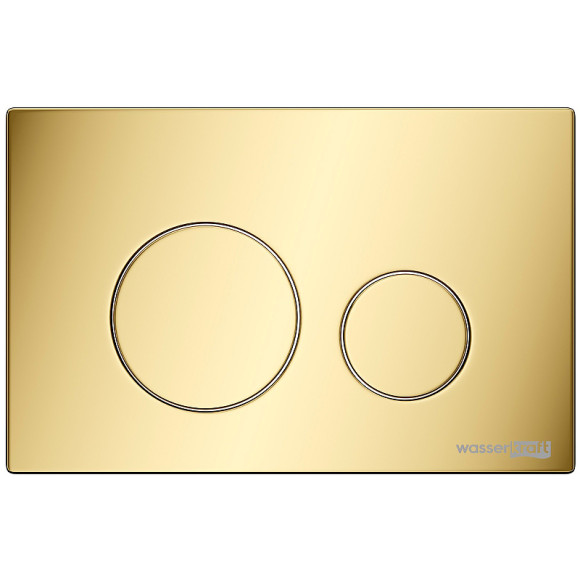 Смывной бачок WasserKRAFT Aller 10TLT.031.ME.PG02 для унитаза с клавишей смыва Золото