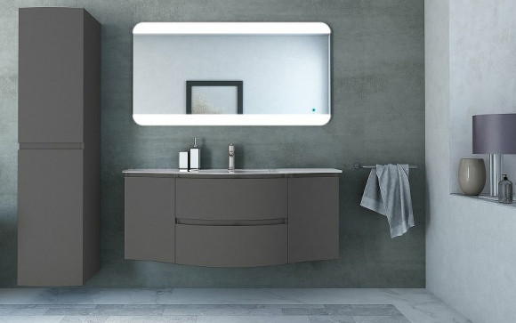 Подвесной шкаф Cezares Vague 34 L 54907 Grigio talpa opaco