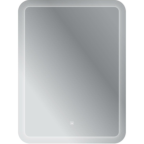 Зеркало Cezares Duet 60 CZR-SPC-DUET-600-800-LED-TCH с подсветкой с лазерной гравировкой и сенсорным выключателем
