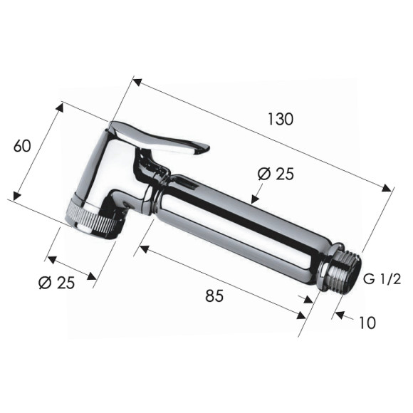 Гигиенический душ Remer 332OLX Хром Гигиенический душ Remer 332OLX Хром