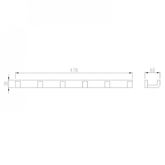 Вешалка для полотенец Abber Westen AA1752B Черная матовая Вешалка для полотенец Abber Westen AA1752B Черная матовая