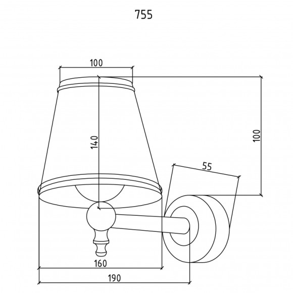 Светильник Boheme 755 Хром Светильник Boheme 755 Хром