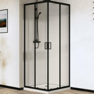 Душевой уголок Vincea City 90х90 VSS-5CT900CLB профиль Черный стекло прозрачное Душевой уголок Vincea City 90х90 VSS-5CT900CLB профиль Черный стекло прозрачное