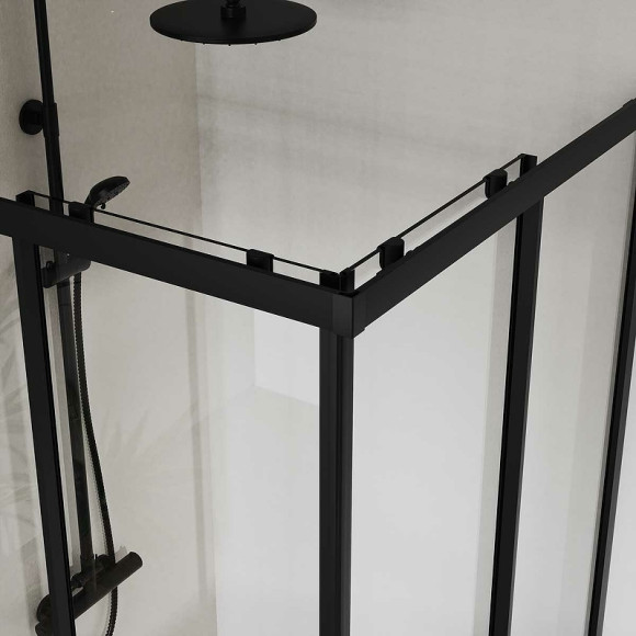 Душевой уголок Vincea City 90х90 VSS-5CT900CLB профиль Черный стекло прозрачное Душевой уголок Vincea City 90х90 VSS-5CT900CLB профиль Черный стекло прозрачное