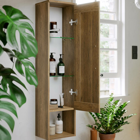 Шкаф пенал Aqwella Craft 30 CRF0503DB подвесной Дуб балтийский Шкаф пенал Aqwella Craft 30 CRF0503DB подвесной Дуб балтийский