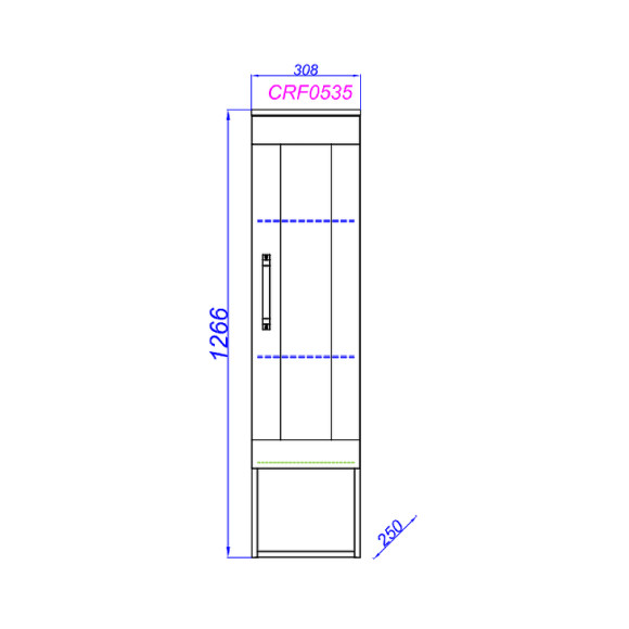 Шкаф пенал Aqwella Craft 30 CRF0503DB подвесной Дуб балтийский Шкаф пенал Aqwella Craft 30 CRF0503DB подвесной Дуб балтийский