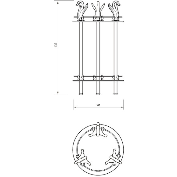 Столик Migliore Luxor 26149 Золото