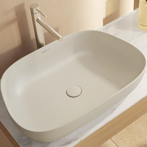 Раковина-чаша Vitra Outline Recycled 63 7993B066-0016 Матовый тауп