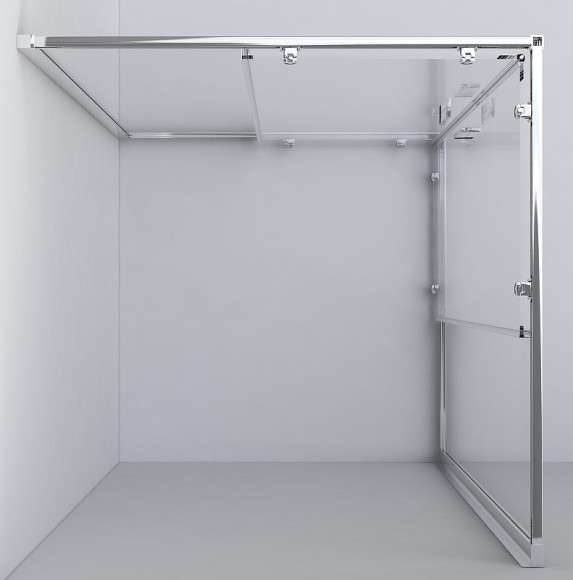 Душевой уголок Vincea Garda 90x80 VSS-1G8090CLG профиль Золото брашированное стекло прозрачное