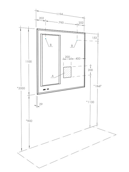 Зеркало Aquaton Сакура 120 1A220002SKW80 с подсветкой с сенсорным выключателем с антизапотеванием и часами