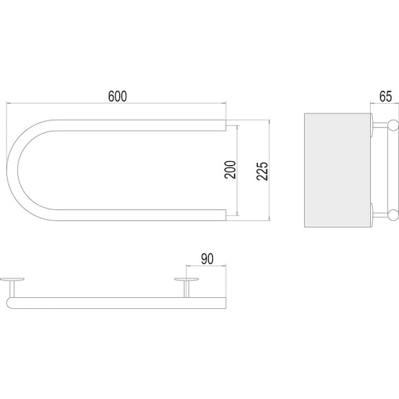 Электрический полотенцесушитель Terminus П-образный 600x200 4620768883941 Хром Электрический полотенцесушитель Terminus П-образный 600x200 4620768883941 Хром