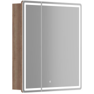 Зеркальный шкаф Sancos Mirror 70 MI70EG с подсветкой Дуб галифакс натуральный