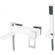 Смеситель для ванны Boheme Q 143-WCR Белый Хром