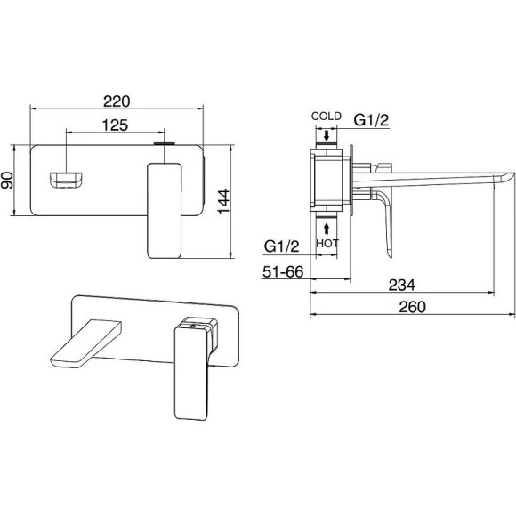 Смеситель для раковины Allen Brau Infinity 5.21003-31 Черный матовый Смеситель для раковины Allen Brau Infinity 5.21003-31 Черный матовый