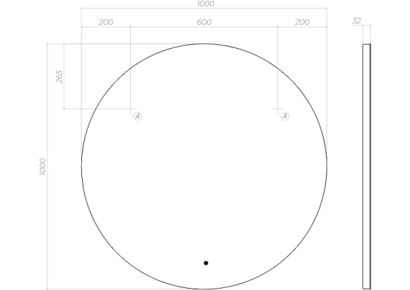 Зеркало Vigo Otti Classic 100 z.OTT.100.Classic с подсветкой с сенсорным выключателем Зеркало Vigo Otti Classic 100 z.OTT.100.Classic с подсветкой с сенсорным выключателем