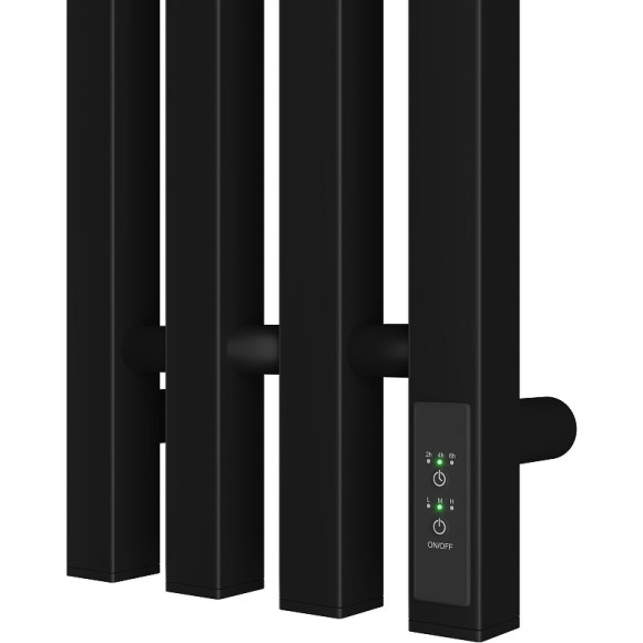 Электрический полотенцесушитель Point Гермес PN13832B П3 180x1200 диммер справа Черный Электрический полотенцесушитель Point Гермес PN13832B П3 180x1200 диммер справа Черный