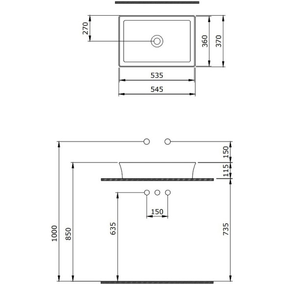 Раковина-чаша Berges Ego SL 55 181079 Жасмин матовый Раковина-чаша Berges Ego SL 55 181079 Жасмин матовый