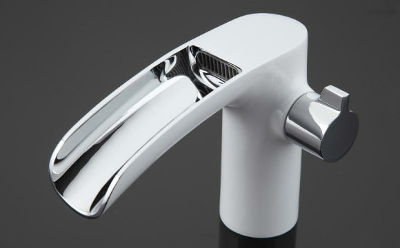 Смеситель на борт ванны Gappo G48 G1148-8 Белый Хром