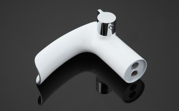 Смеситель на борт ванны Gappo G48 G1148-8 Белый Хром