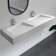 Раковина Abber Stein 152 AS2643-1.5 двойная Белая матовая