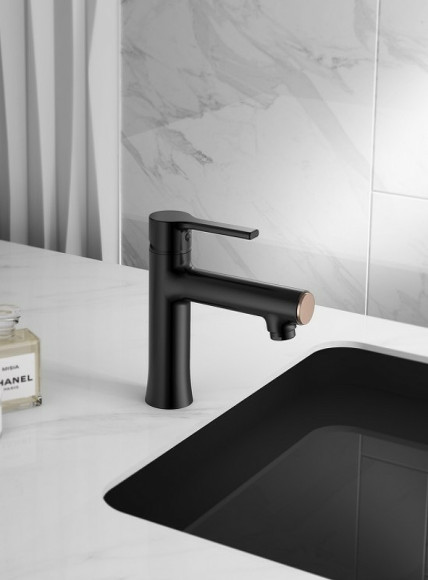 Смеситель для раковины Haiba HB10652-7 Черный матовый