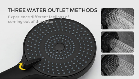 Душевая система Gappo G2495-5 Черная матовая Душевая система Gappo G2495-5 Черная матовая