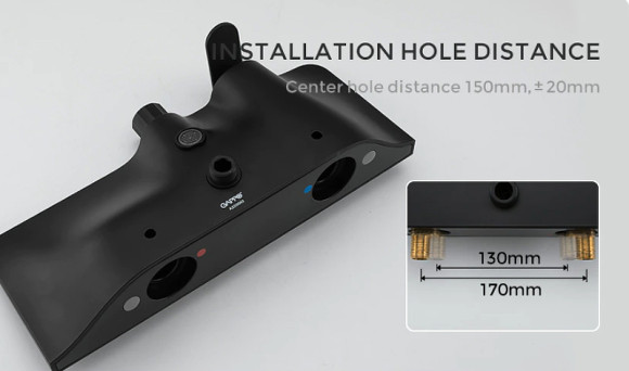 Душевая система Gappo G2495-5 Черная матовая Душевая система Gappo G2495-5 Черная матовая