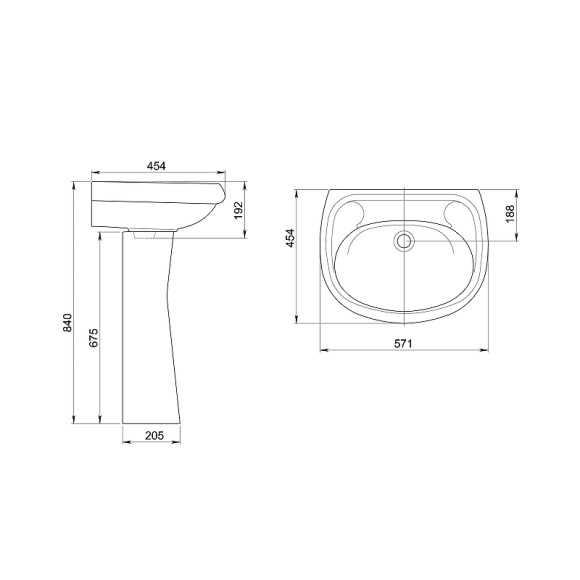 Раковина Santeri Воротынский 55 1.3111.7.S00.00B.0 Белая Раковина Santeri Воротынский 55 1.3111.7.S00.00B.0 Белая
