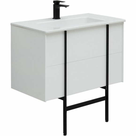 Тумба под раковину Allen Brau Reality 80 1.32005.WM подвесная Белая матовая Тумба под раковину Allen Brau Reality 80 1.32005.WM подвесная Белая матовая