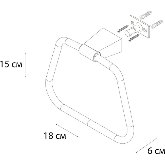 Кольцо для полотенец Fixsen Trend Gold FX-99011 Золото-сатин