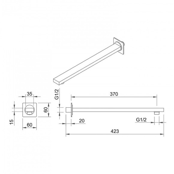 Душевая система Berges Nardis 3S 071011 Черная матовая Душевая система Berges Nardis 3S 071011 Черная матовая