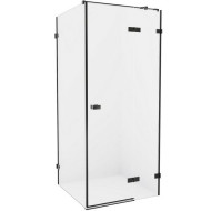 Душевой уголок New Trendy Avexa Black 120x70 R EXK-1597 профиль Черный стекло прозрачное