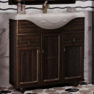 Тумба под раковину Opadiris Тибет 85 00-00002851 с решеткой Орех антикварный Тумба под раковину Opadiris Тибет 85 00-00002851 с решеткой Орех антикварный