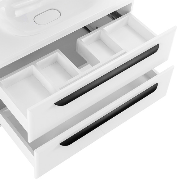 Тумба под раковину Cezares Eco 75 ECO-750-2C-SO-BL подвесная Bianco Lucido