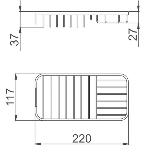 Полка корзина Haiba HB337 Хром