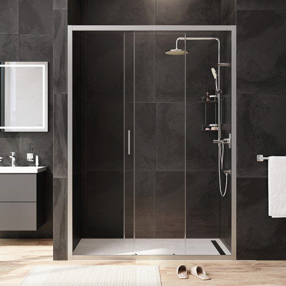 Душевая дверь AM.PM Gem 140 W90G-140-1-195MT профиль Хром матовый стекло прозрачное Душевая дверь AM.PM Gem 140 W90G-140-1-195MT профиль Хром матовый стекло прозрачное