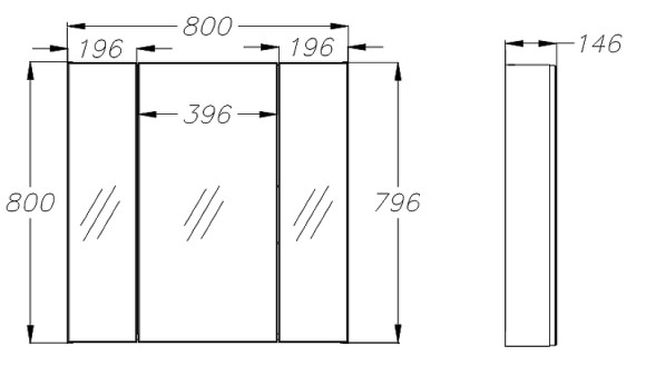 Зеркальный шкаф Opadiris Арабеско 80 00-00005351 Белый глянцевый