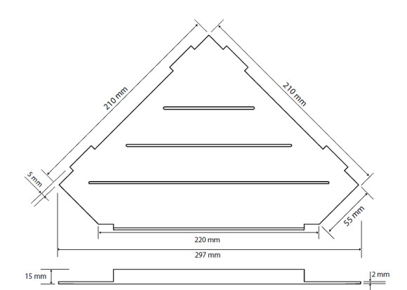 Полка Bemeta Cytro 101302450 угловая Черная матовая Полка Bemeta Cytro 101302450 угловая Черная матовая