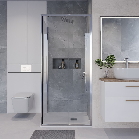 Душевой уголок Niagara Nova 90х90 NG-64-9A-A90-34 профиль Хром стекло прозрачное Душевой уголок Niagara Nova 90х90 NG-64-9A-A90-34 профиль Хром стекло прозрачное