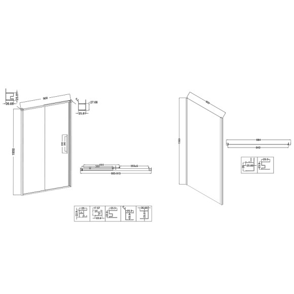 Душевой уголок Niagara Nova 90х90 NG-64-9A-A90-34 профиль Хром стекло прозрачное Душевой уголок Niagara Nova 90х90 NG-64-9A-A90-34 профиль Хром стекло прозрачное