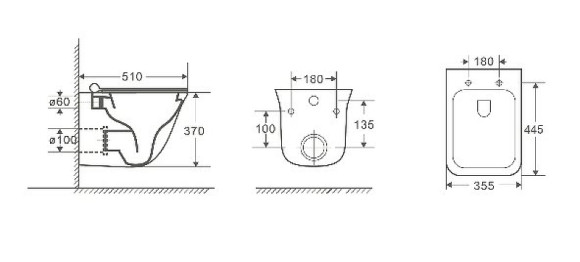 Унитаз WeltWasser Rotbach 004 GL-WT 10000003669 подвесной Белый глянец с сиденьем Микролифт Унитаз WeltWasser Rotbach 004 GL-WT 10000003669 подвесной Белый глянец с сиденьем Микролифт