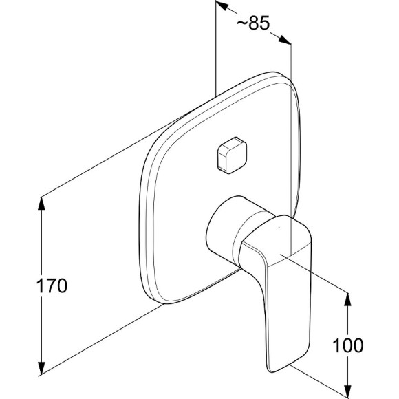 Смеситель для душа Kludi Ameo 416590575 Хром