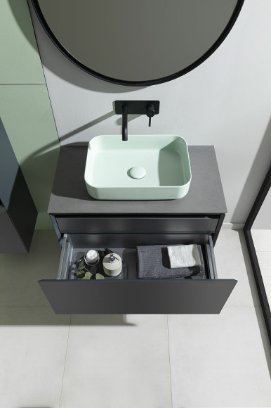 Тумба под раковину Allen Brau Infinity 100 1.21004.AM подвесная Антрацит матовый Тумба под раковину Allen Brau Infinity 100 1.21004.AM подвесная Антрацит матовый